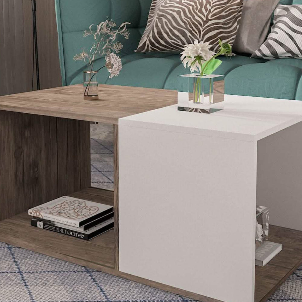 ترابيزة قهوة ام دي اف، 100*60*40 سم