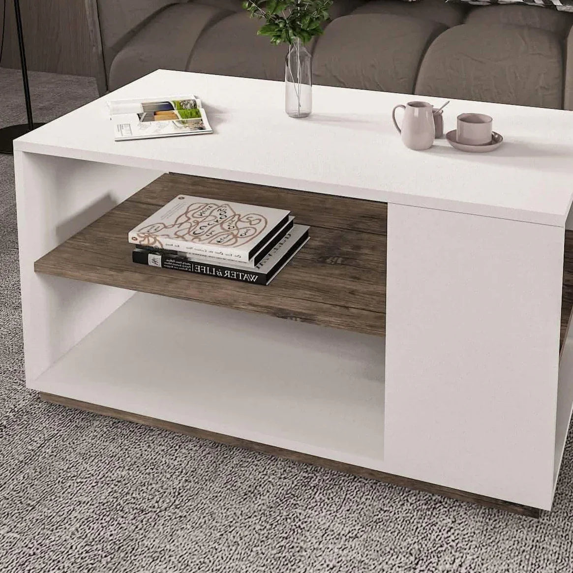 ترابيزة قهوة ام دي اف، 90*50*48 سم