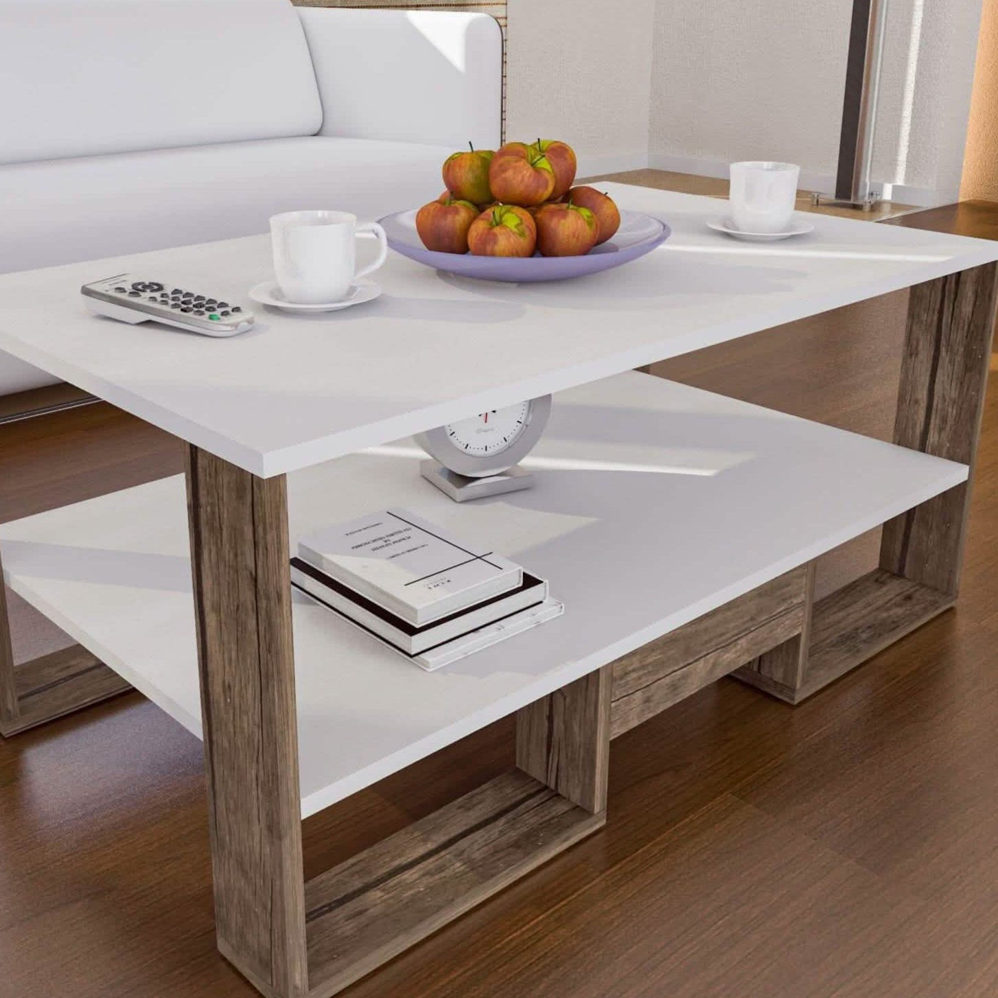 ترابيزة قهوة ام دي اف، 100*60*45 سم