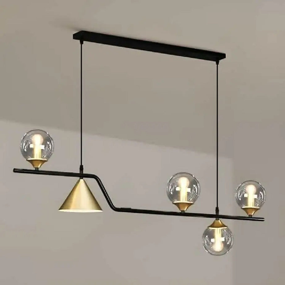 نجفة معدن و زجاج، 120*120 سم