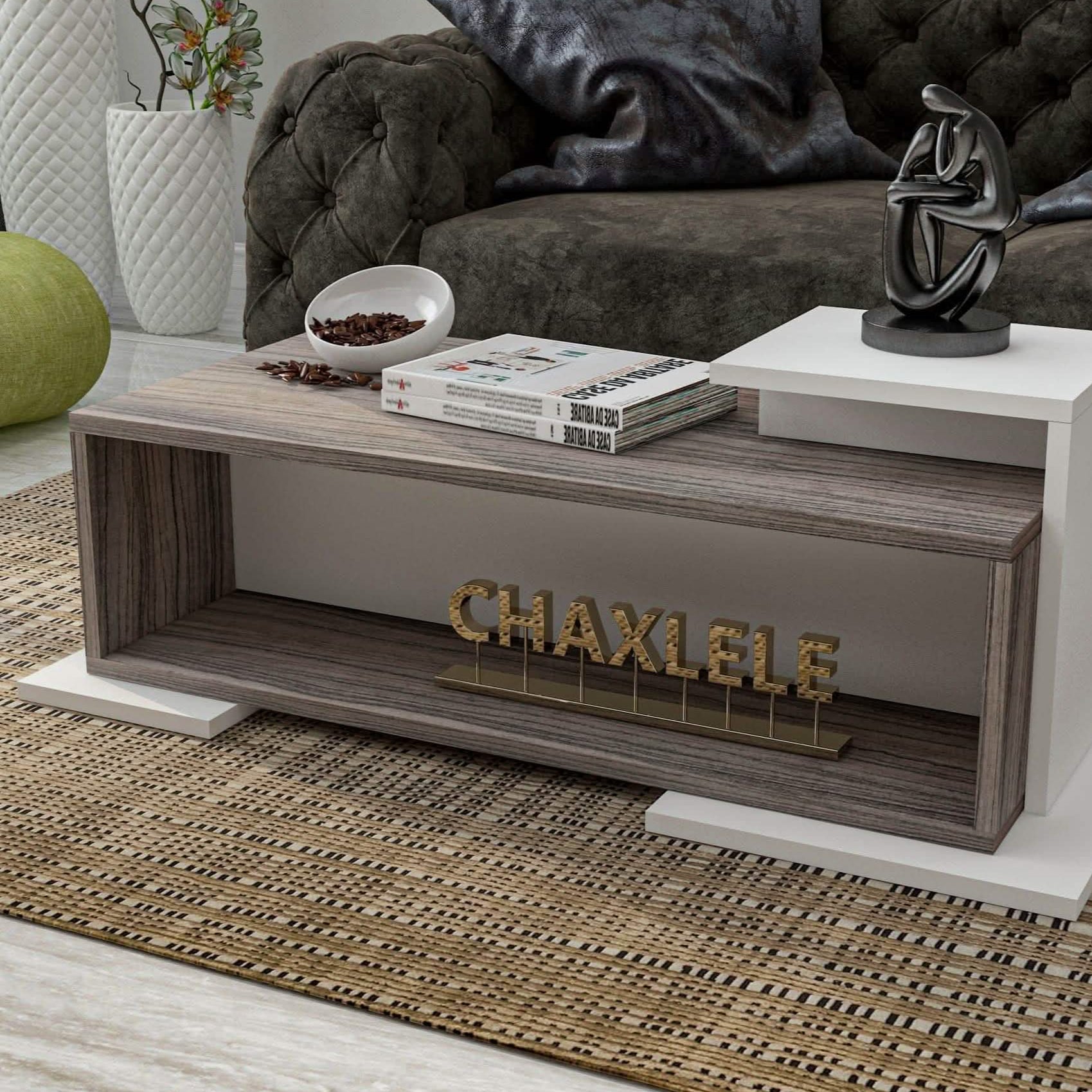 ترابيزة قهوة ام دي اف، 116*60*40 سم