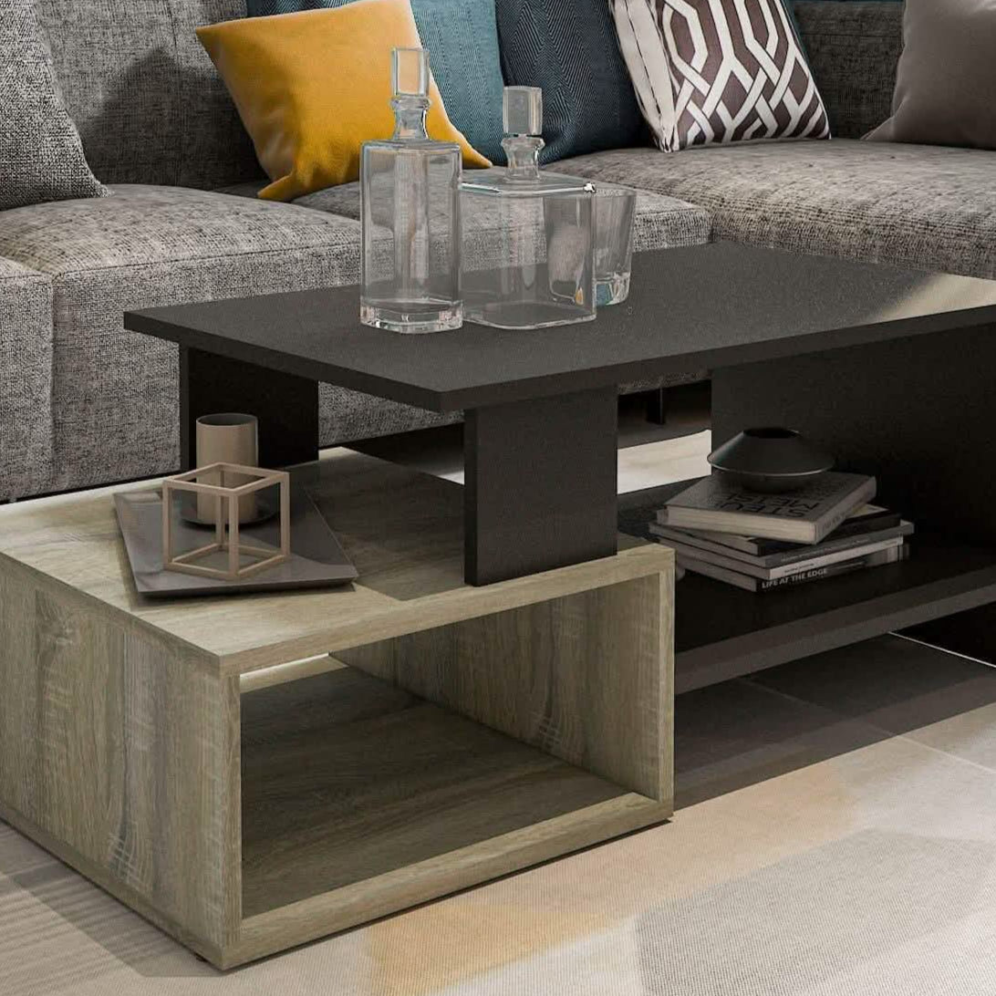 ترابيزة قهوة ام دي اف، 100*50*40 سم