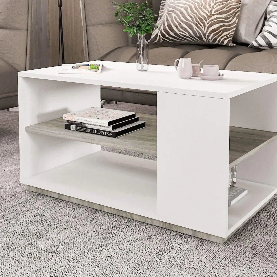 ترابيزة قهوة ام دي اف، 90*50*48 سم