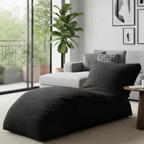 شيزلونج، 75*135*75 سم - أسود