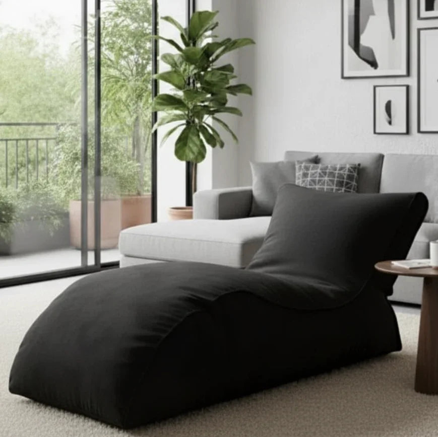 شيزلونج، 75*135*75 سم - أسود