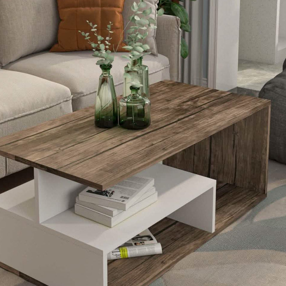 ترابيزة قهوة ام دي اف، 100*50*40 سم