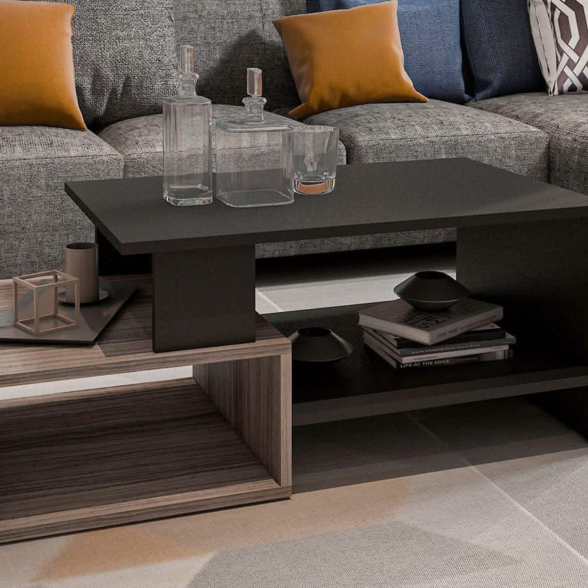 ترابيزة قهوة ام دي اف، 100*50*40 سم