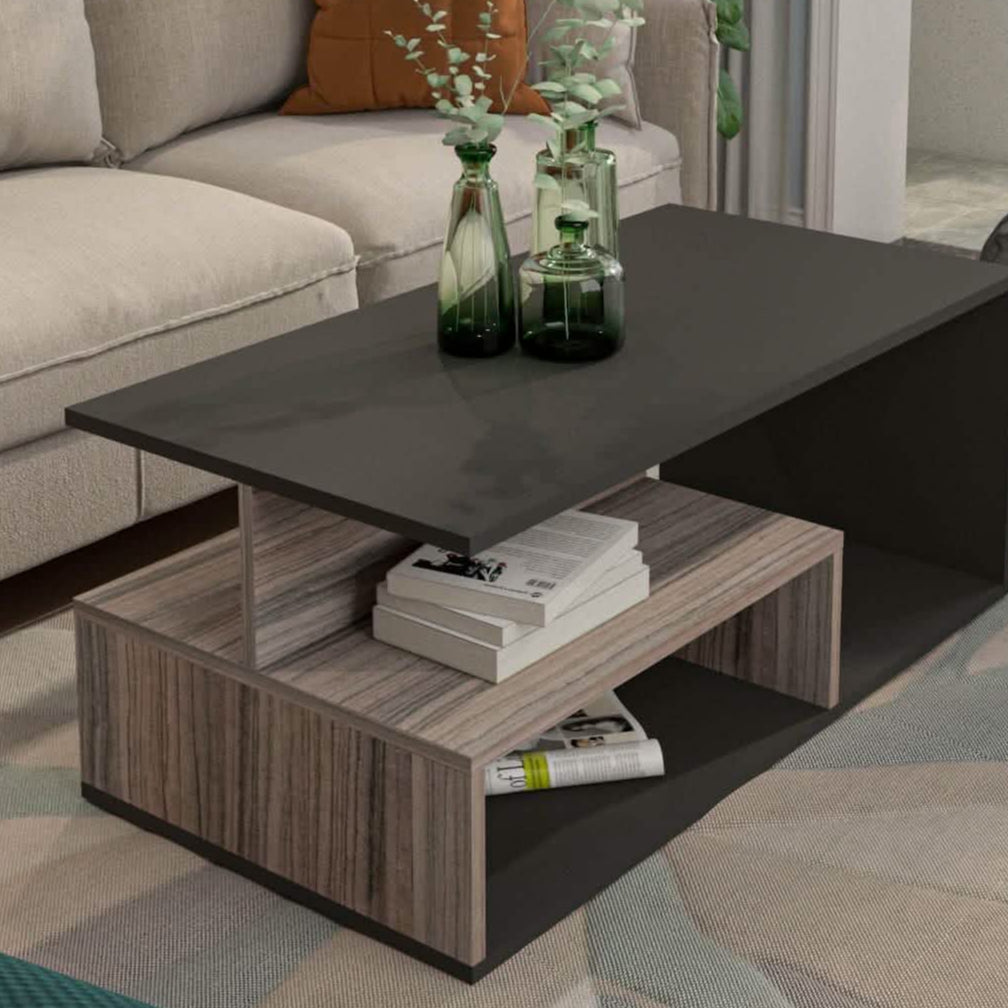 ترابيزة قهوة ام دي اف، 100*50*40 سم