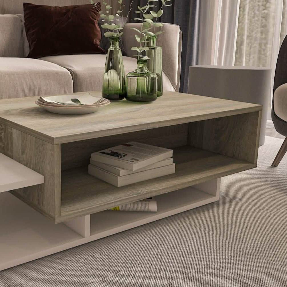 ترابيزة قهوة ام دي اف، 105*60*32 سم