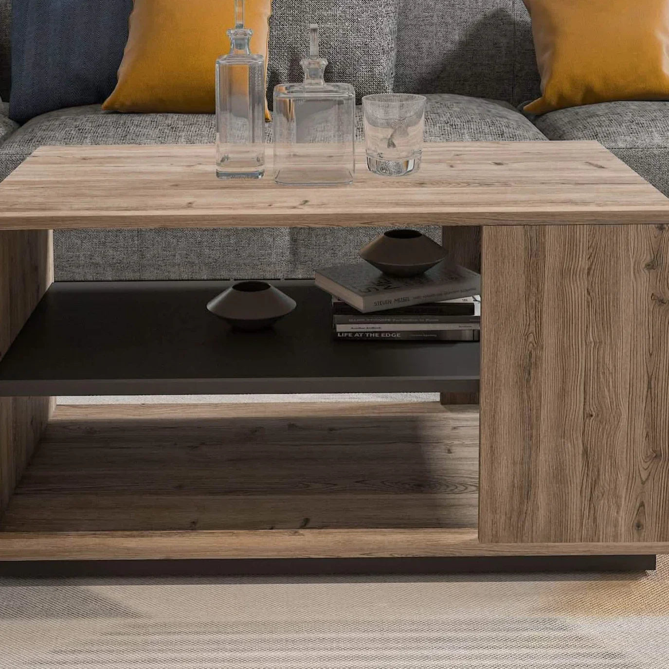 ترابيزة قهوة ام دي اف، 90*50*48 سم