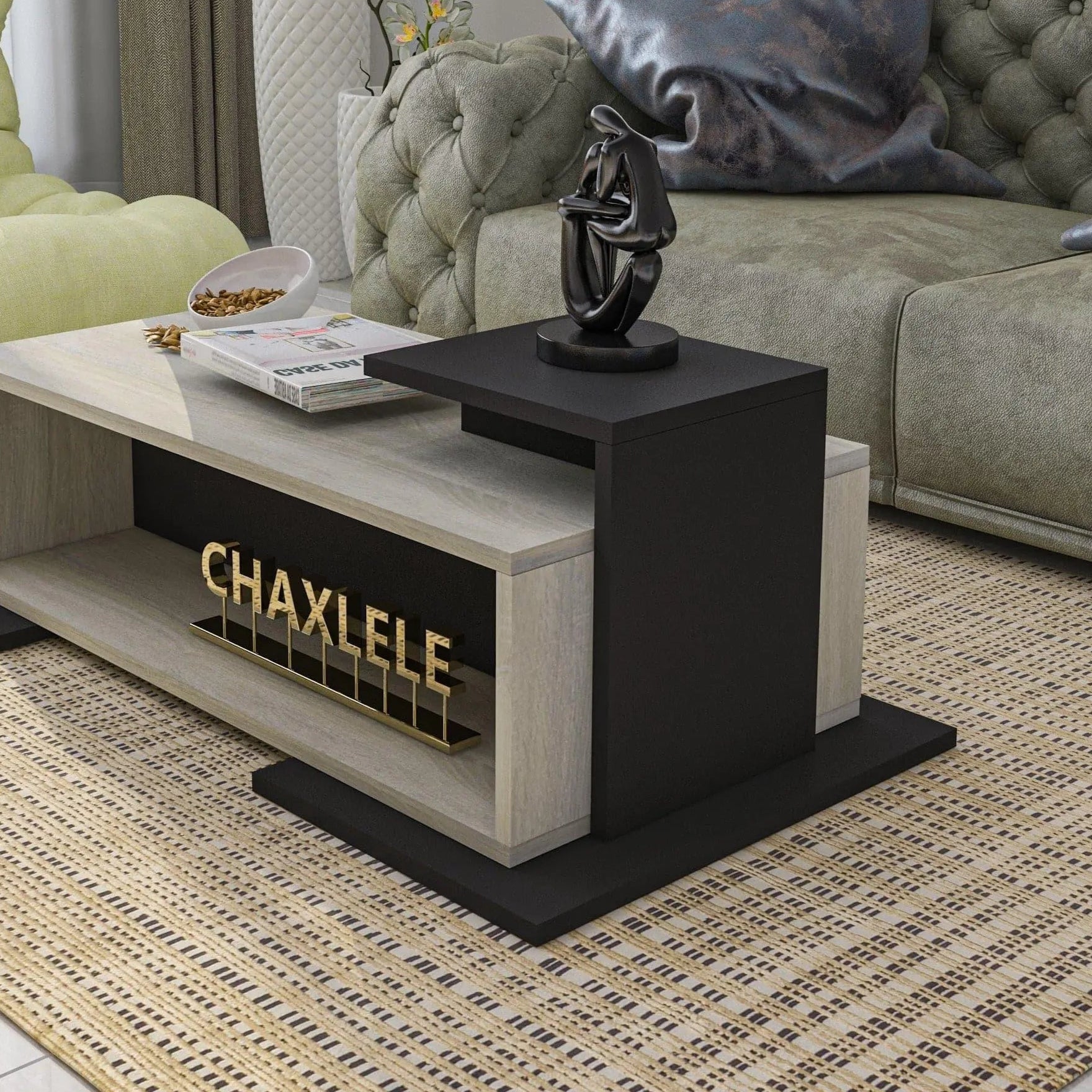 ترابيزة قهوة ام دي اف، 116*60*40 سم