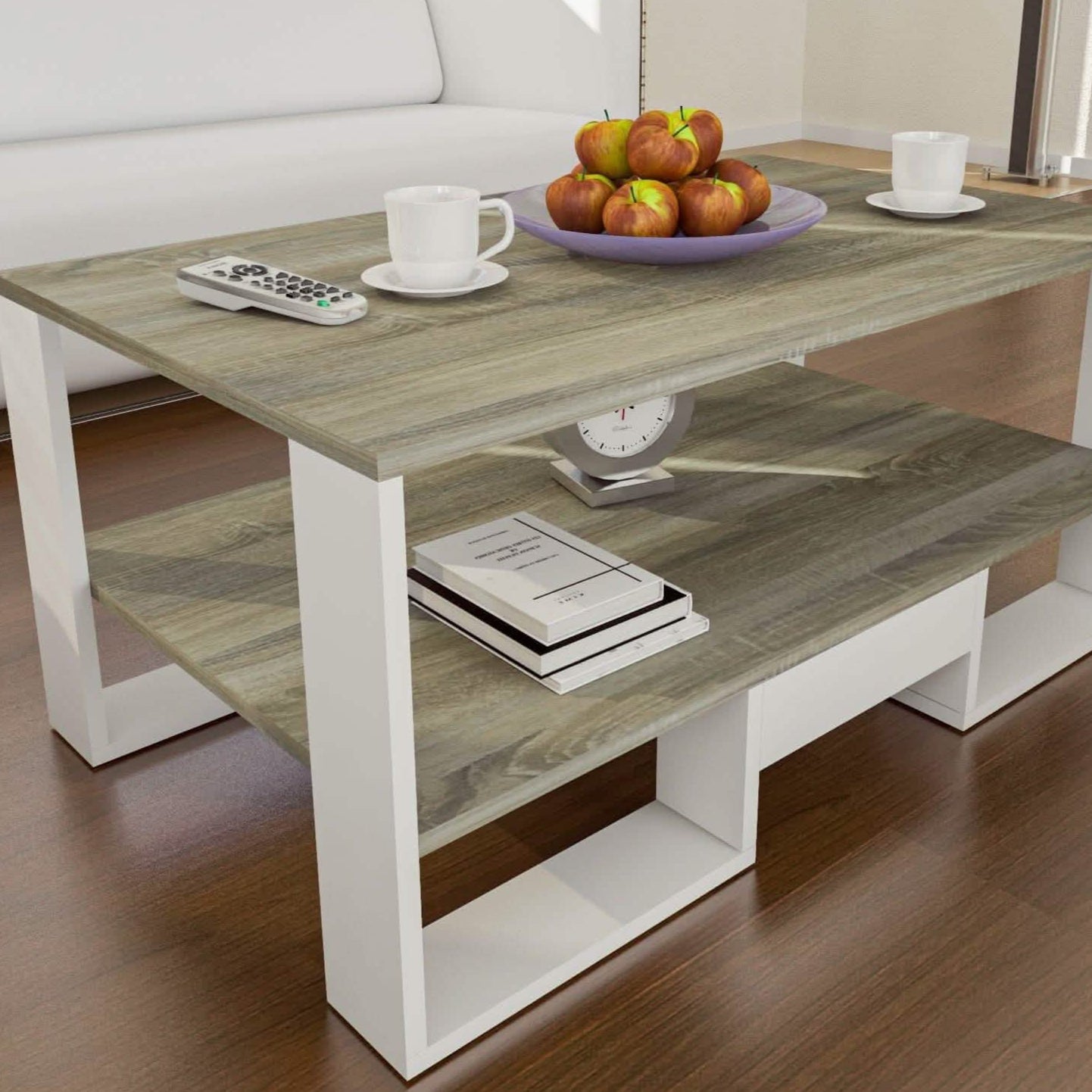 ترابيزة قهوة ام دي اف، 100*60*45 سم