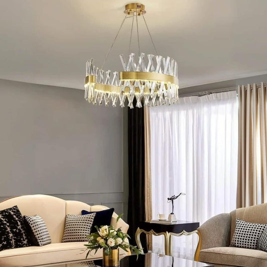 نجفة ستيل، 50*50 سم- ذهبي