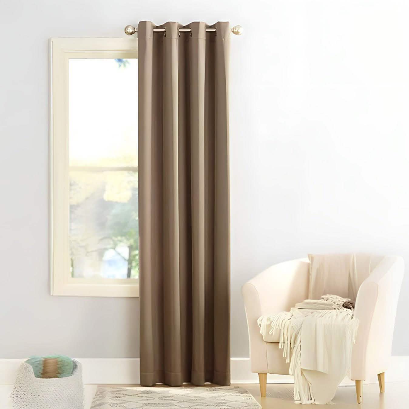 ستارة لون بيج غامق 140*240 سم - CART79 Cartela