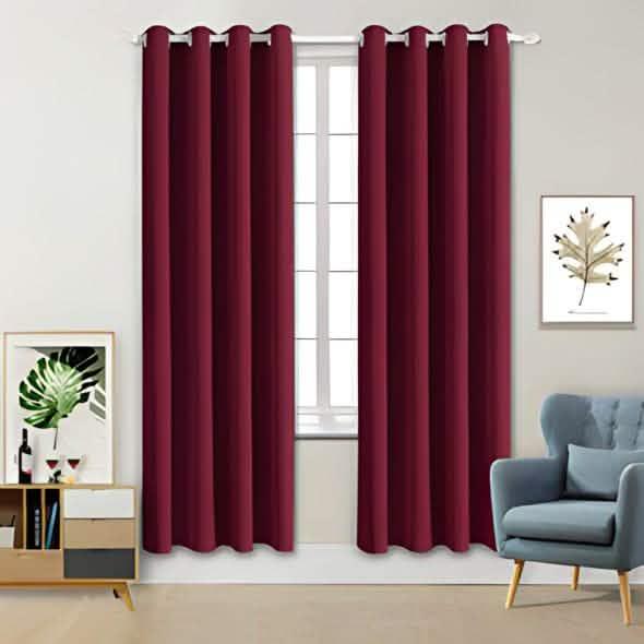 ستارة لون أحمر غامق 140*240 سم - CART85 - Homix