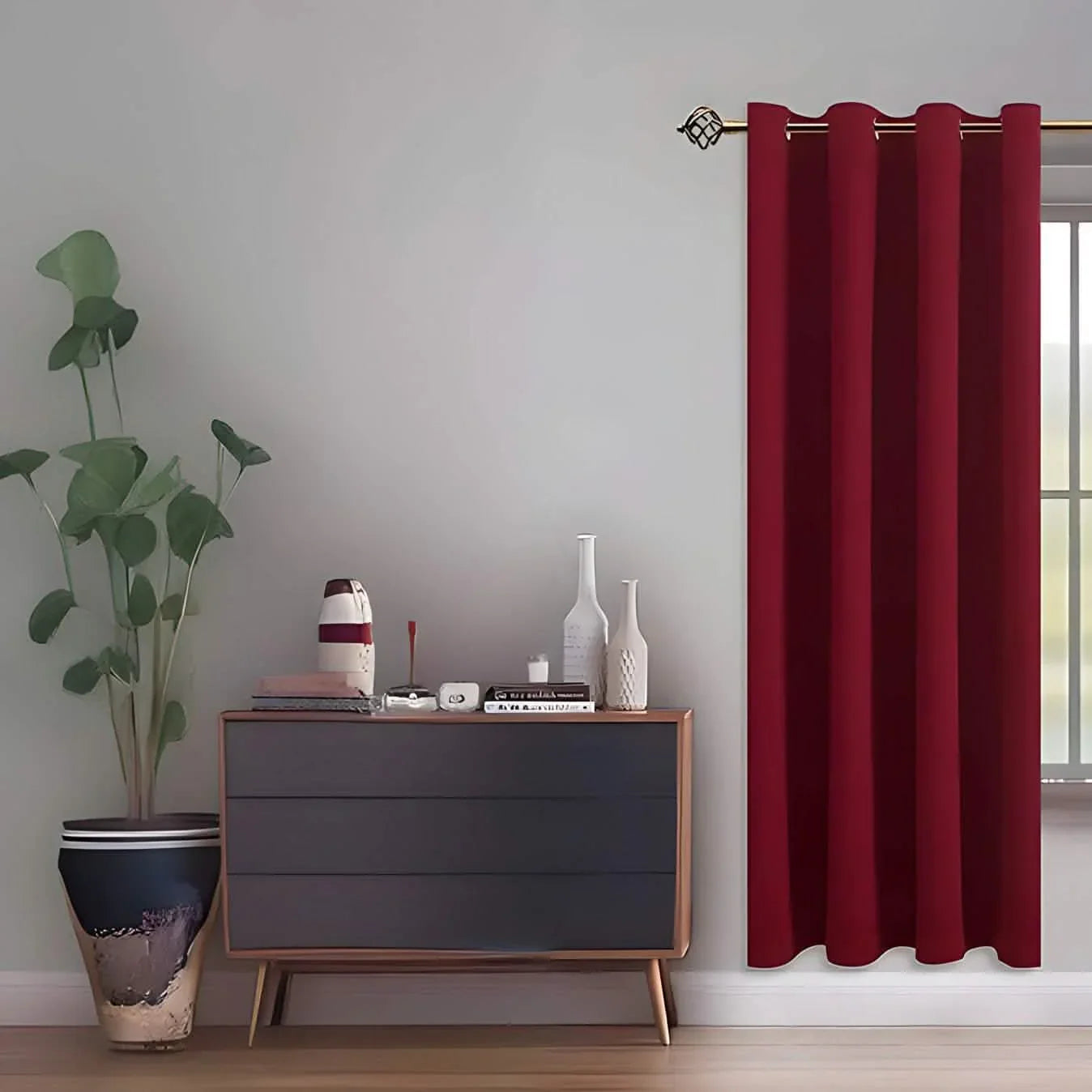 ستارة لون أحمر غامق 132*214 سم - CART83 - Homix