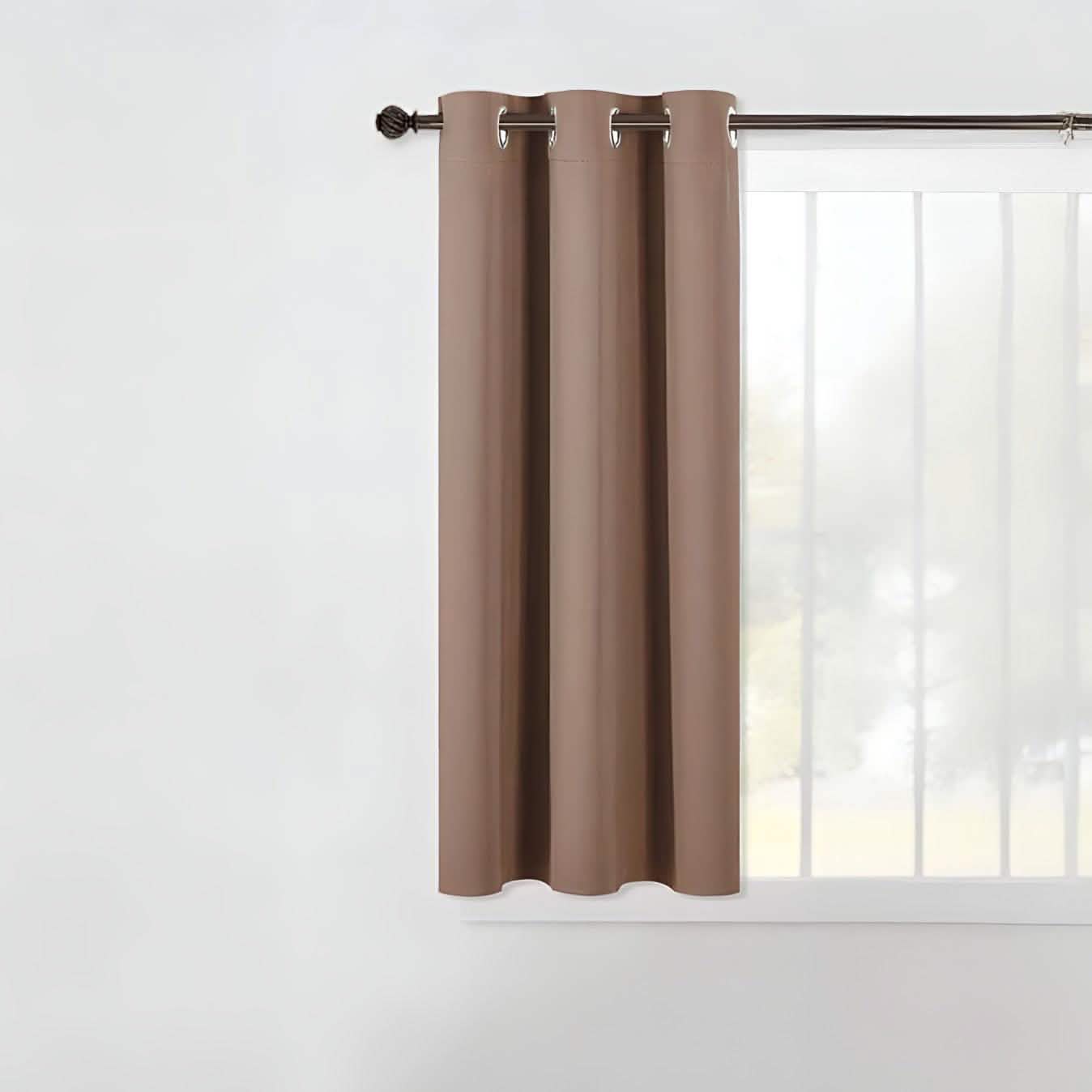 ستارة لون بيج غامق 132*160 سم - CART75 - Homix