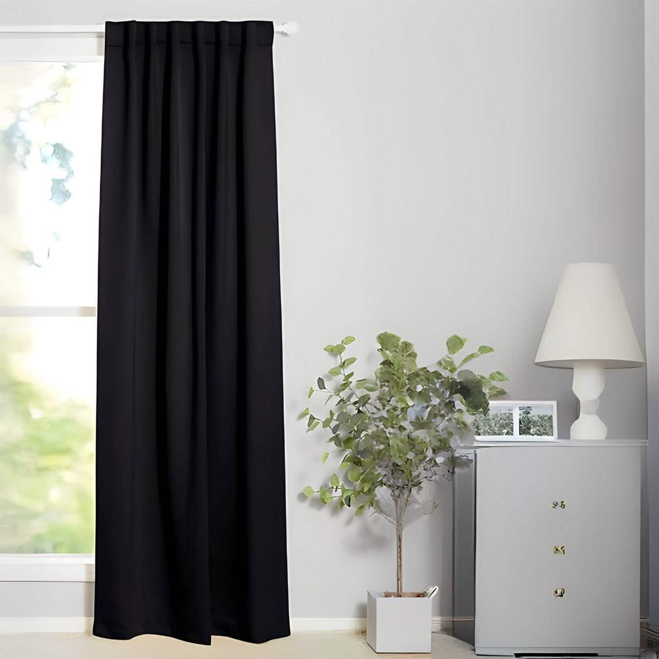 ستارة لون أسود 140*240 سم - CART97 - Homix