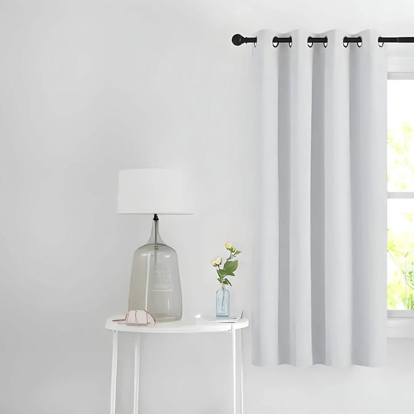 ستارة لون فضي 132*160 سم - CART69 Cartela