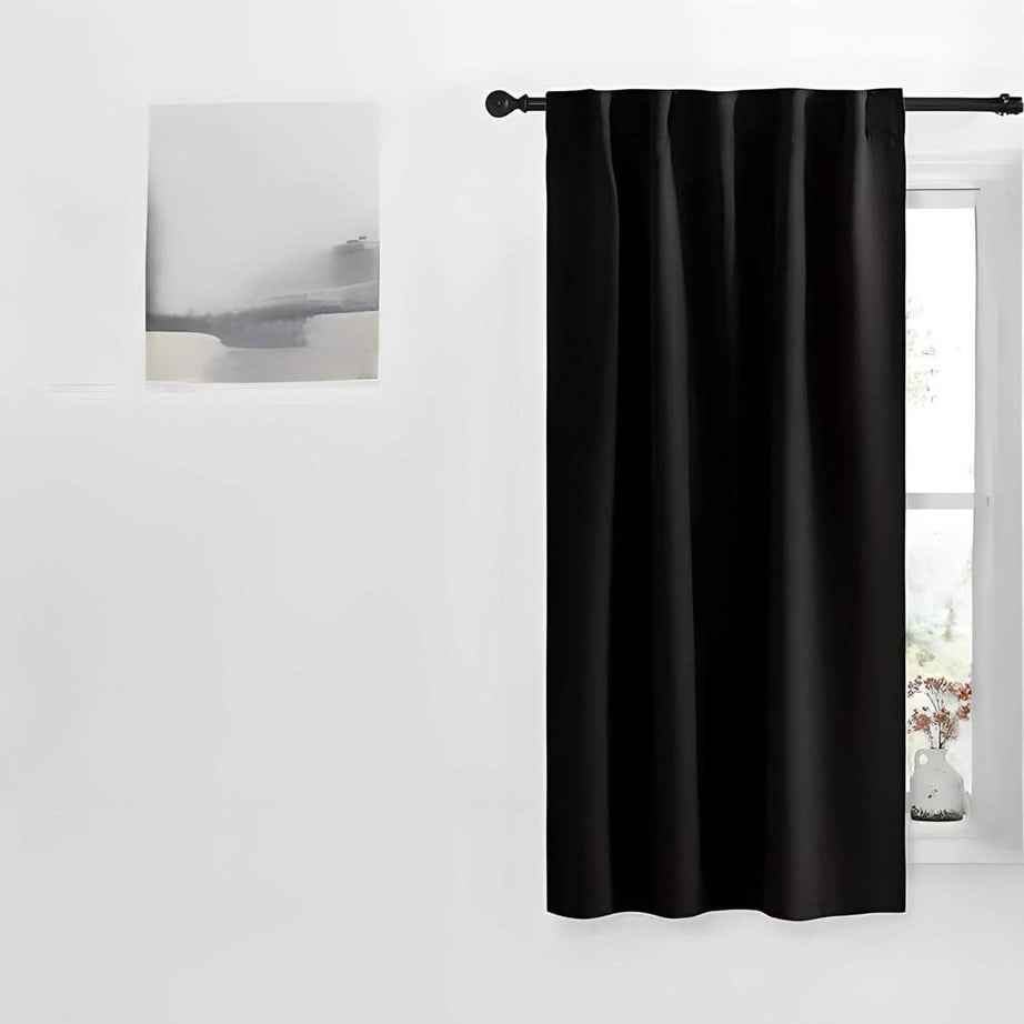 ستارة لون أسود 132*160 سم - CART93 - Homix