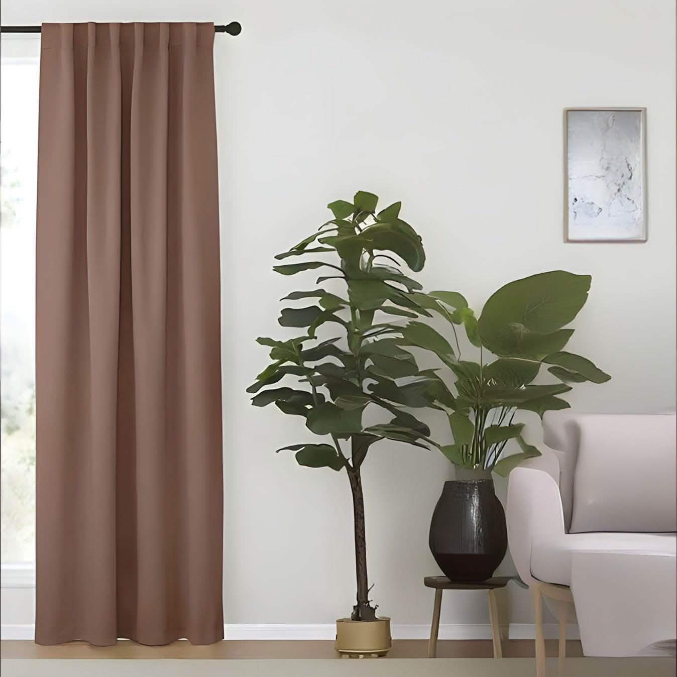 ستارة لون بيج غامق 132*214 سم - CART77 - Homix