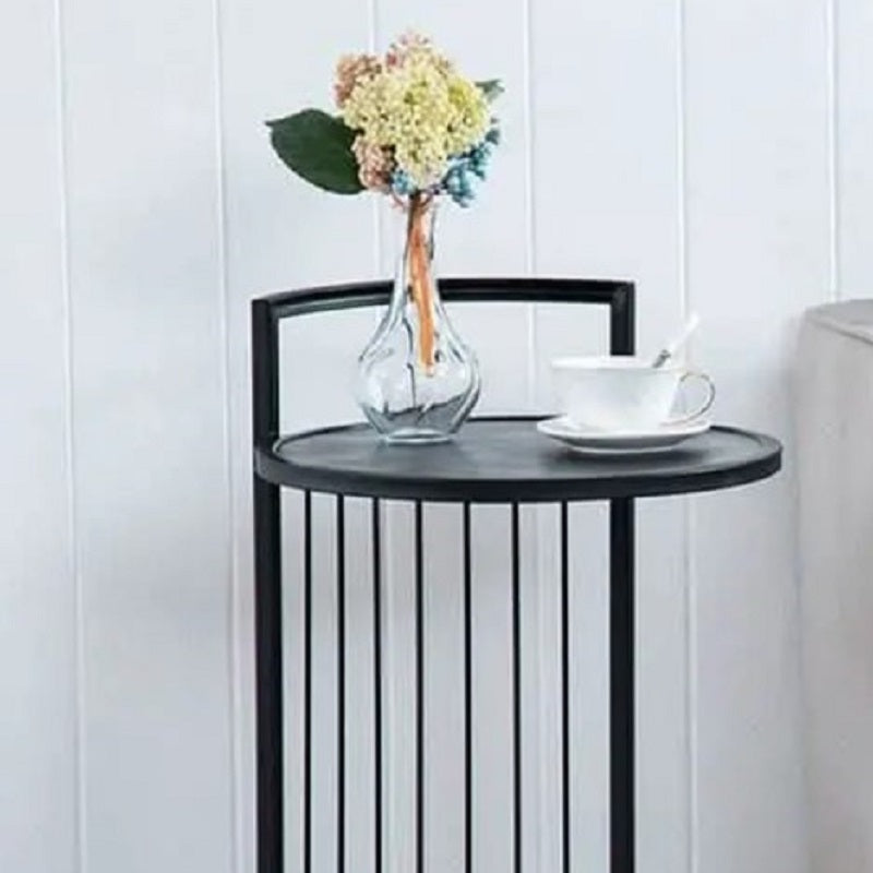 ترابيزة جانبية معدن بسطح رخام، 40*40*50 سم