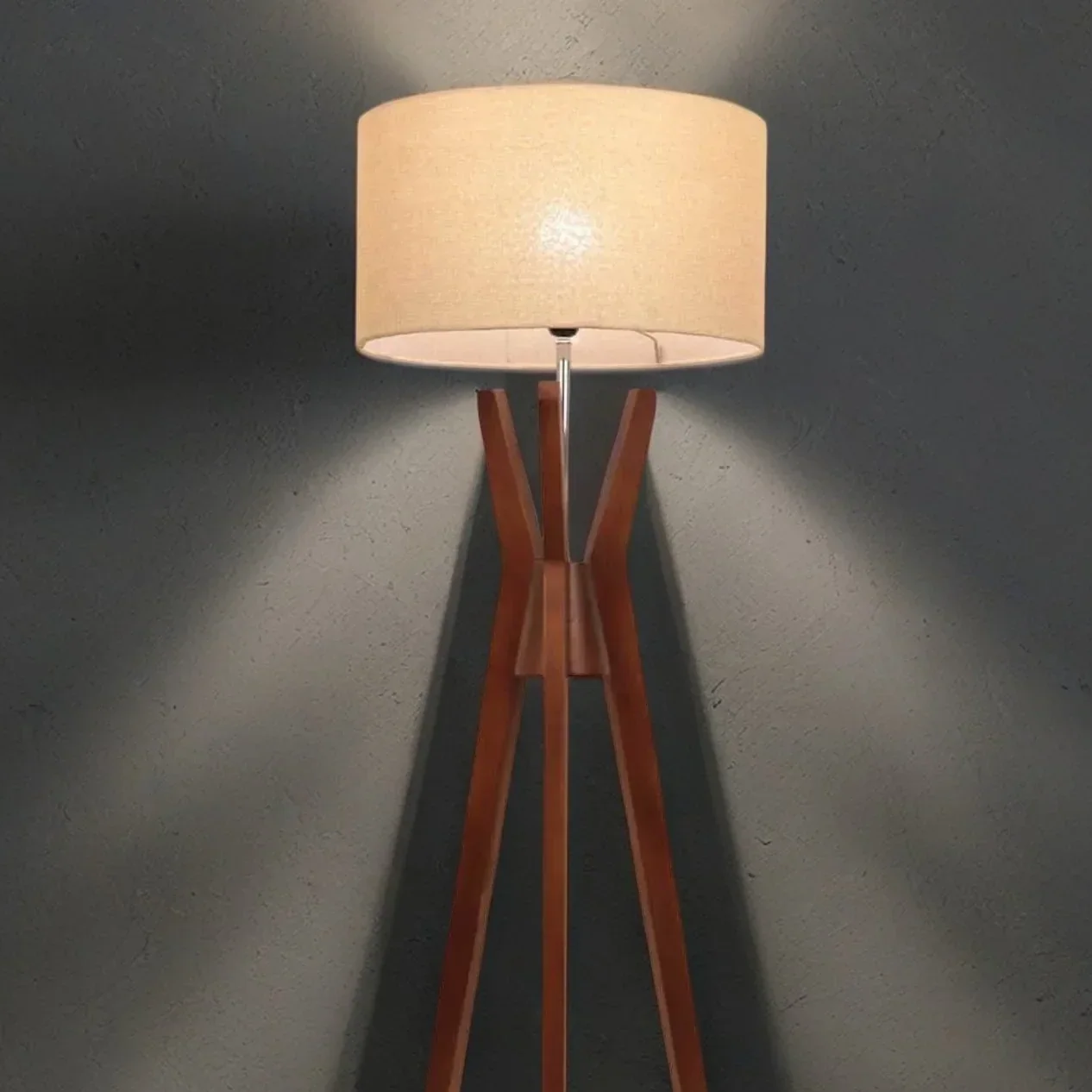 أباجورة أرضية خشب زان، 40*150 سم