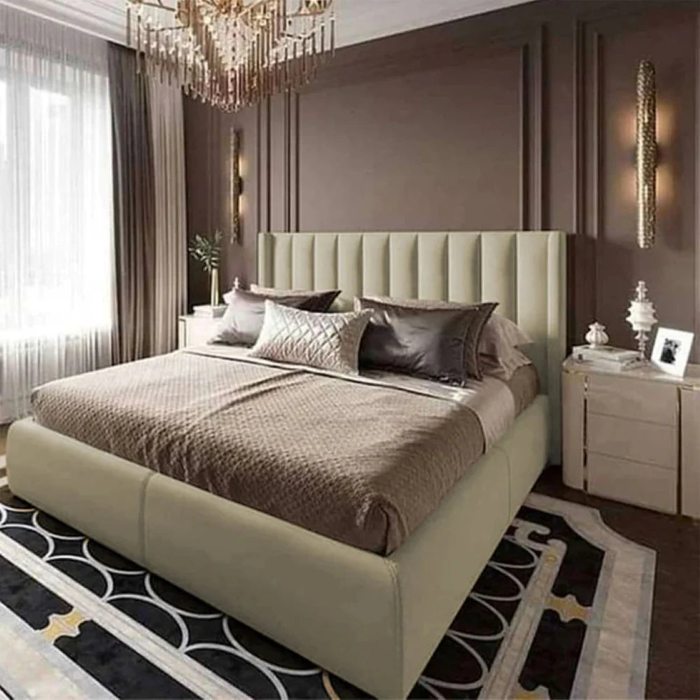 سرير كينج خشب ام دي اف وزان، 160*200*120 سم