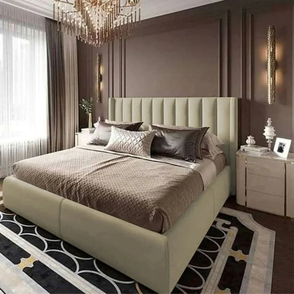 سرير كينج خشب ام دي اف وزان، 160*200*120 سم