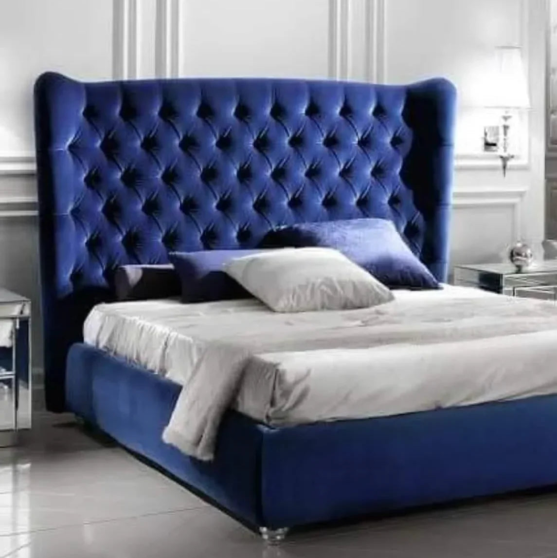 سرير كينج خشب زان أحمر، 160*200*120 سم