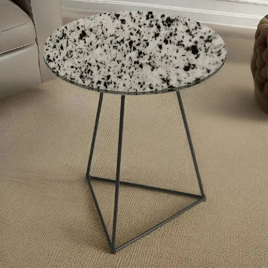 ترابيزة جانبية معدن بسطح جرانيت، 45*50 سم