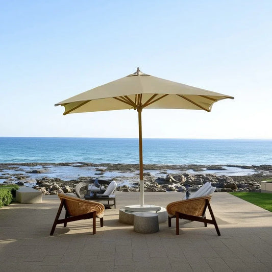 شمسية خشب زان احمر روماني، 300*300 سم