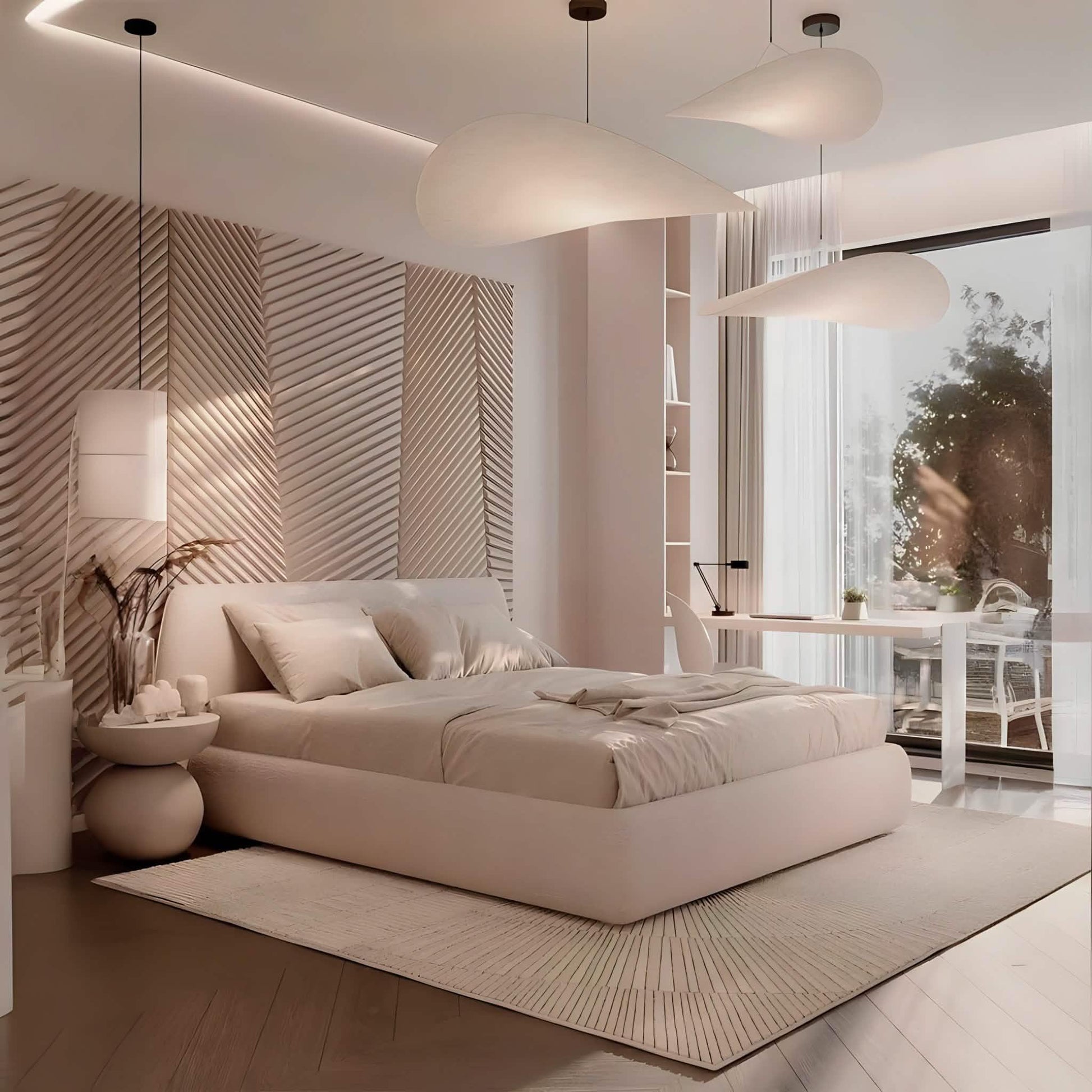 سرير سوبر كينج خشب كونتر، 180*195*110 سم