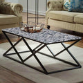 ترابيزة قهوة بسطح جرانيت 100*50*45 سم - LUS19 - Homix