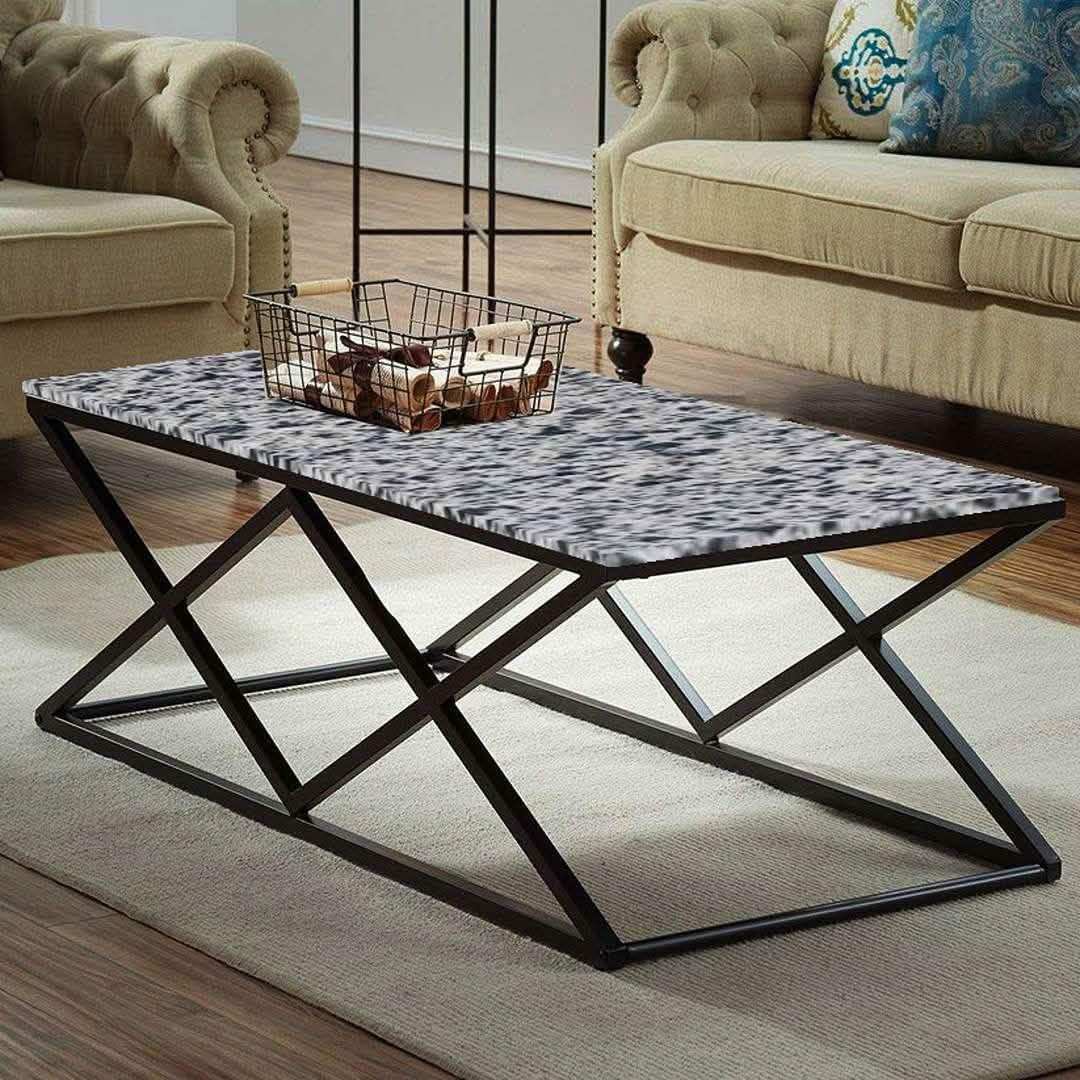 ترابيزة قهوة بسطح جرانيت 100*50*45 سم - LUS19 - Homix