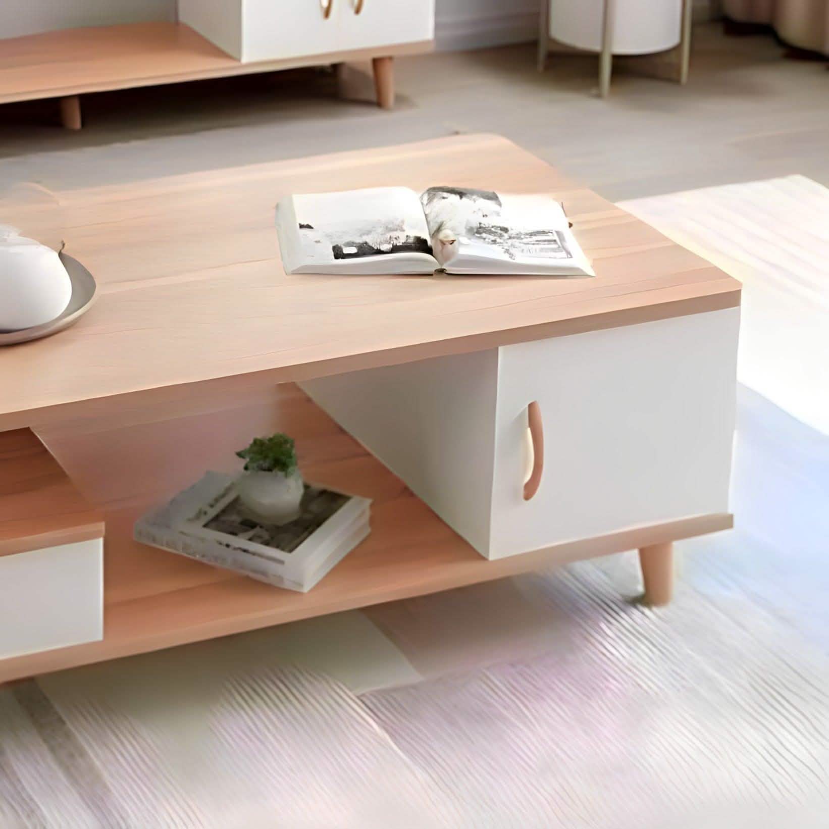 تسوق الأن من هومكس  ترابيزة قهوة خشب 100*50*45 سم - HOM112 بأفضل سعر وأفضل جودة 