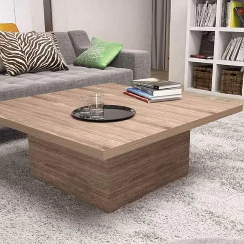 ترابيزة قهوة ام دي اف، 100*100*40 سم