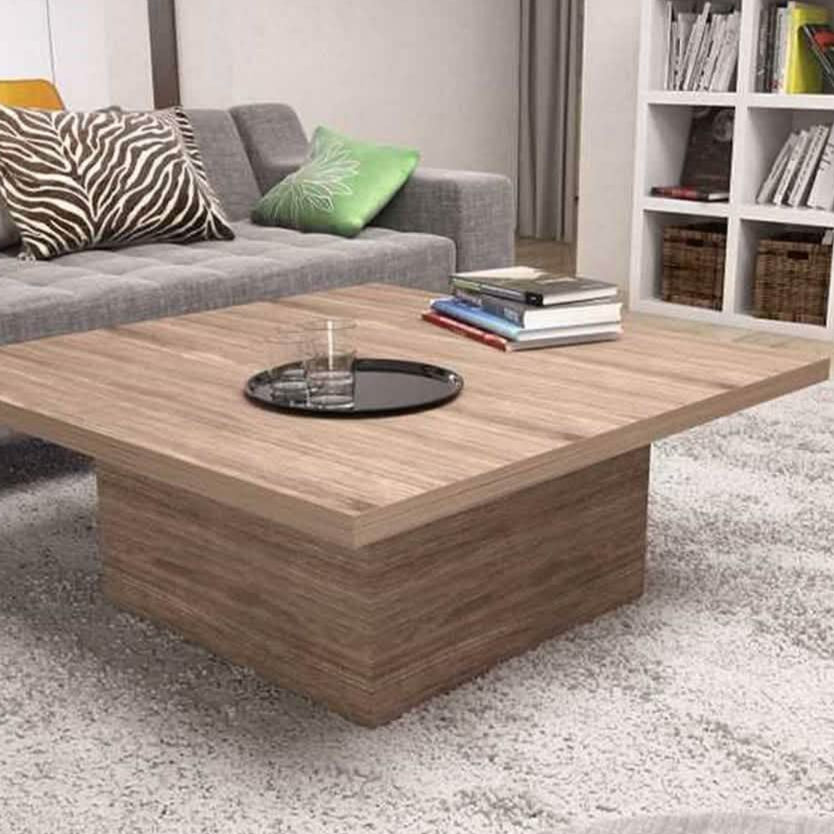 ترابيزة قهوة ام دي اف، 100*100*40 سم