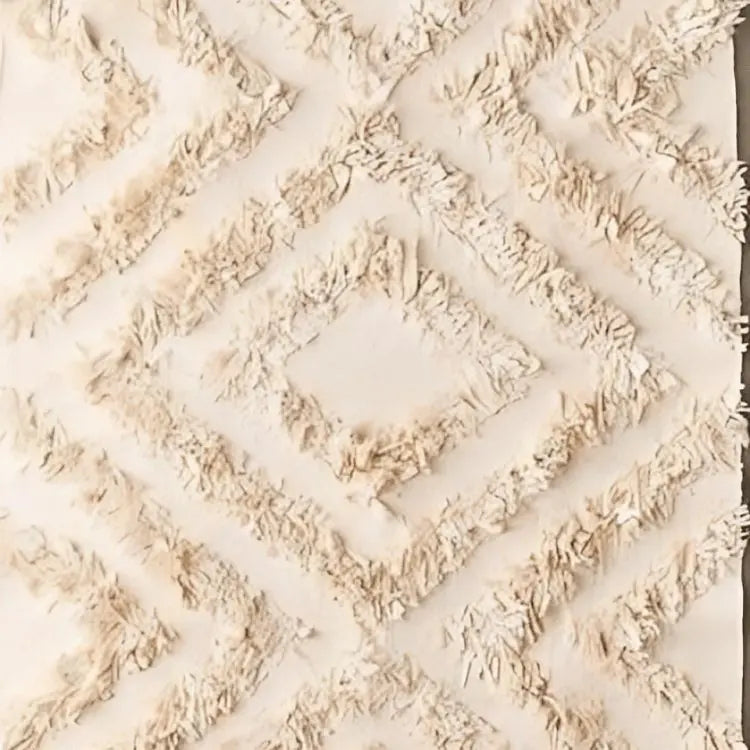 سجادة صوف لون بيج 100*200 سم - LUS102 - Homix
