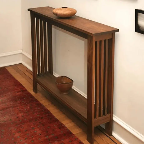 كونسول خشب سويد طبيعي 100*25*95 سم - ROD217 - Homix