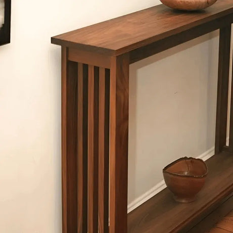 كونسول خشب سويد طبيعي 100*25*95 سم - ROD217 - Homix