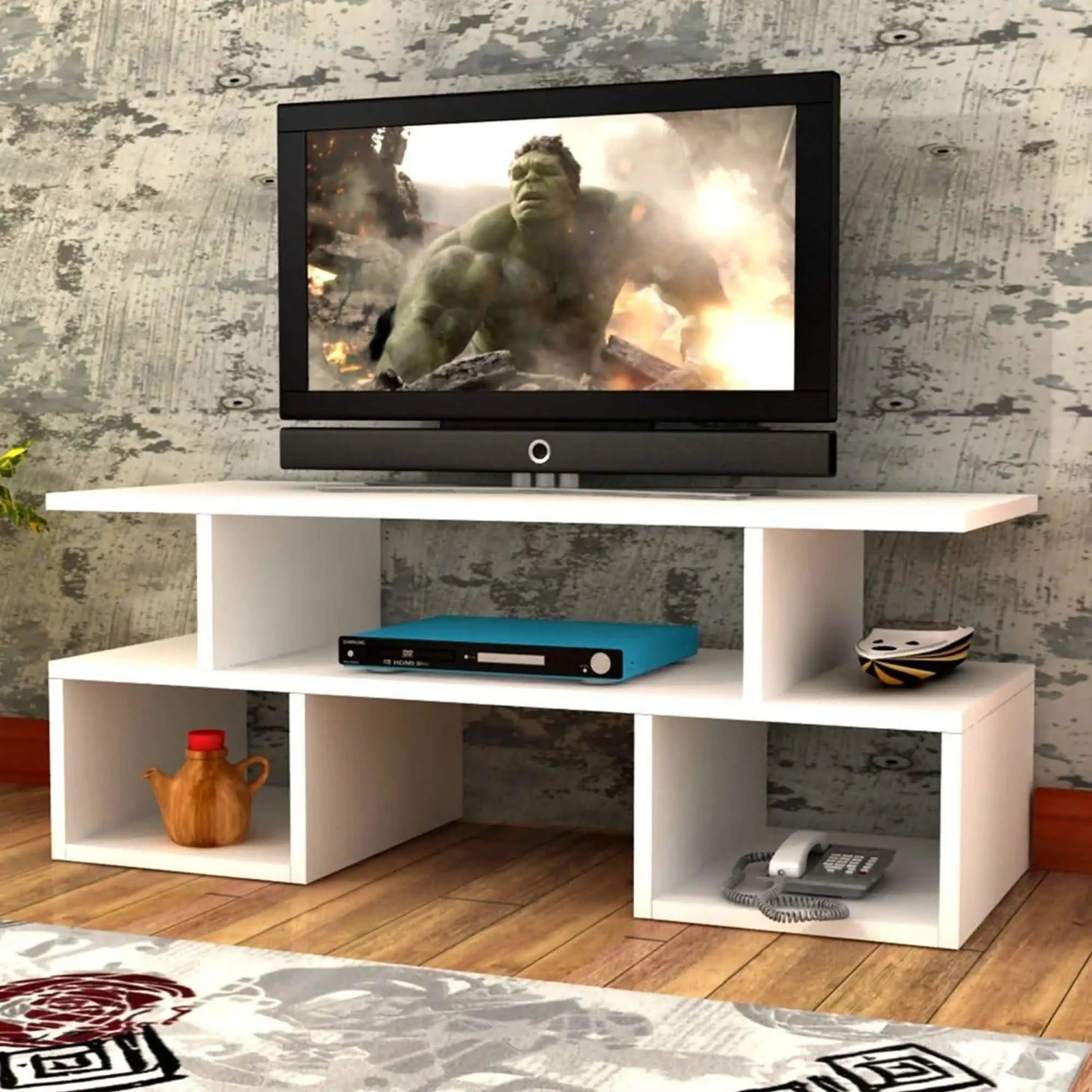 ترابيزة تليفزيون ام دي اف 100*30*40 سم - FUN30 - Homix