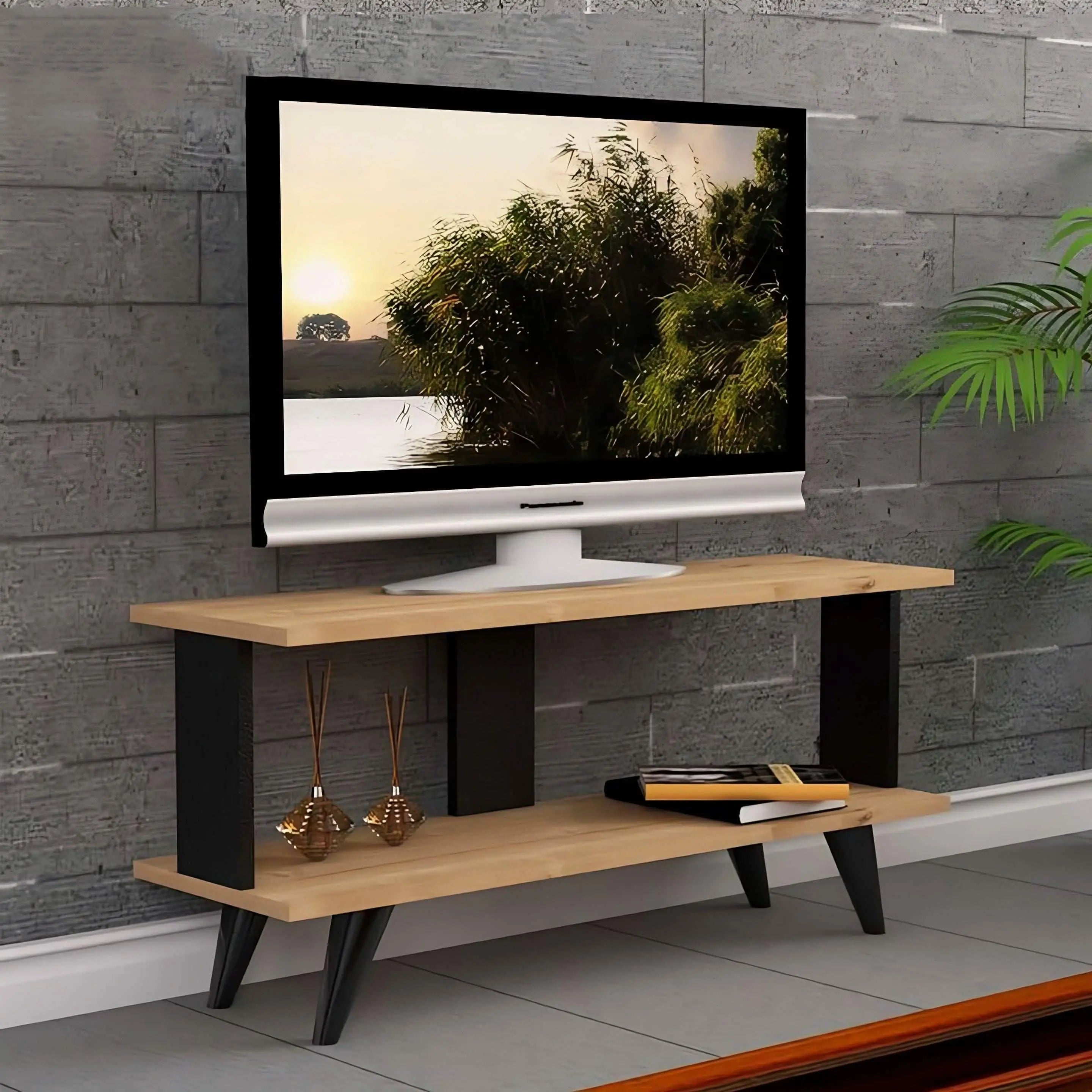 ترابيزة تليفزيون ام دي اف 100*30*50 سم - CLG173 - Homix