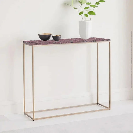 كونسول معدن بسطح جرانيت، 100*30*90 سم