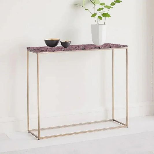 كونسول معدن بسطح جرانيت، 100*30*90 سم
