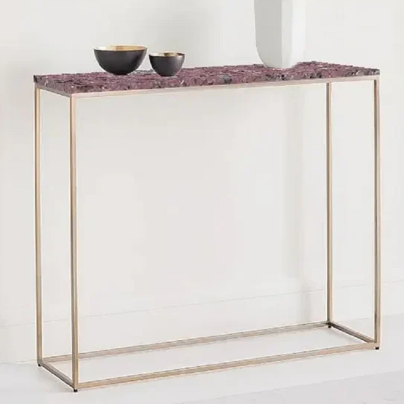 كونسول معدن بسطح جرانيت، 100*30*90 سم