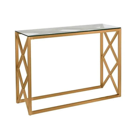 تسوق الأن من هومكس  كونسول بسطح زجاج 100*35*90 سم  - CH84 بأفضل سعر وأفضل جودة 