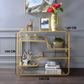 كونسول معدن و زجاج 100*40*100 سم - CH129