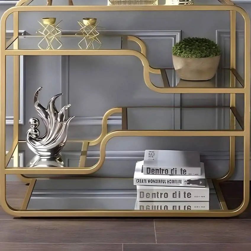 كونسول معدن و زجاج، 100*40*100 سم