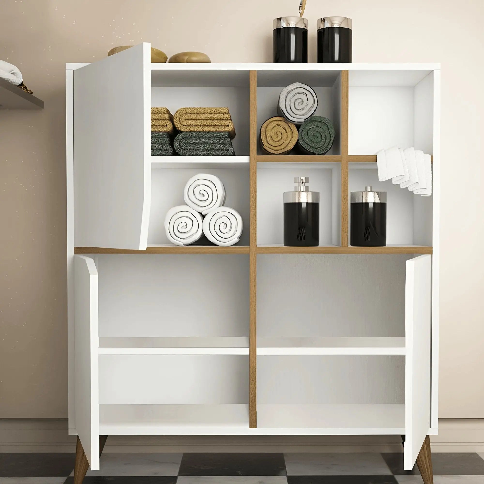 وحدة تخزين أبيض 100*40*115 سم - CLG12 - Homix